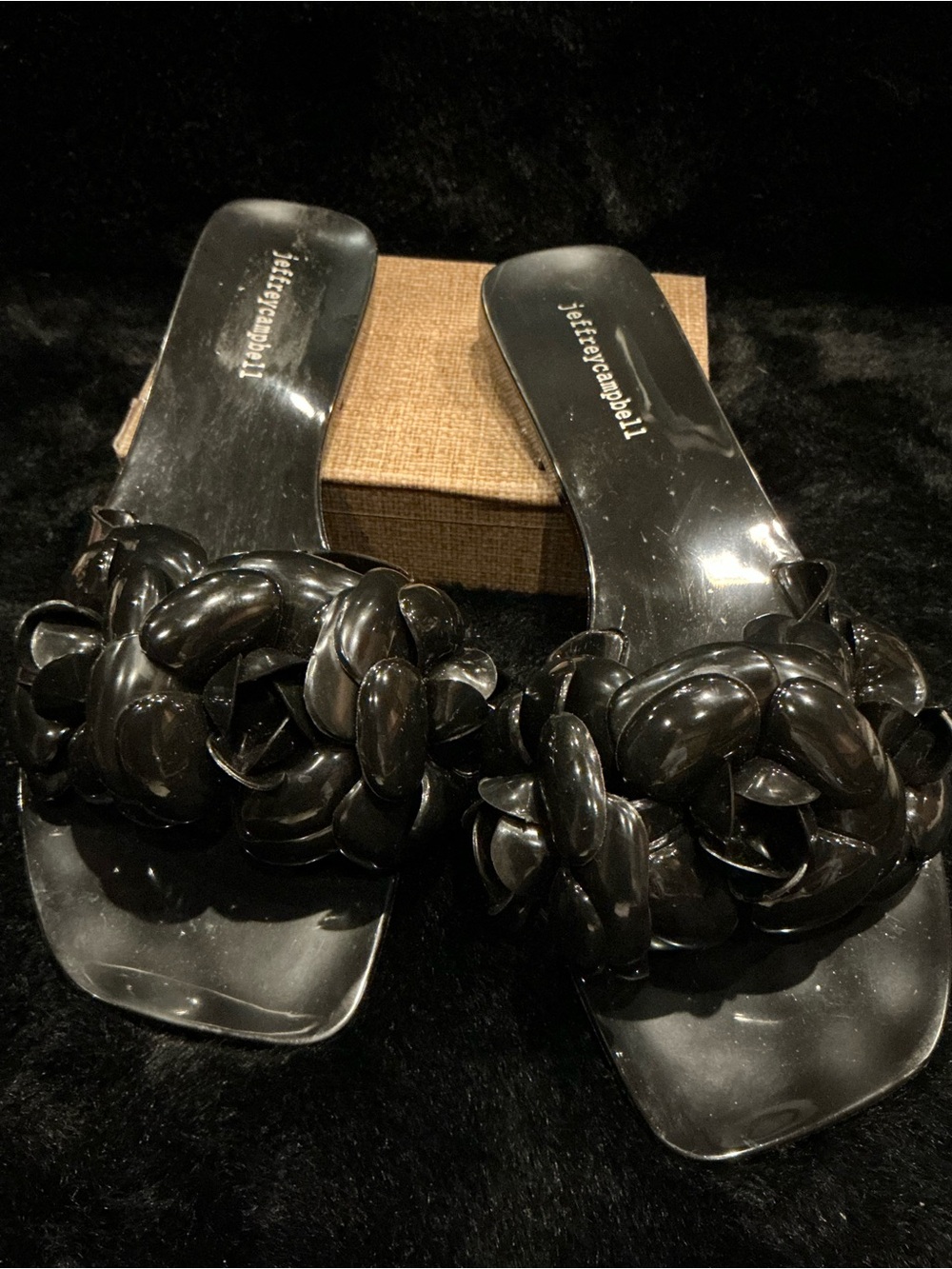 Jeffrey Campbell Floral Slide Sandals Size 9